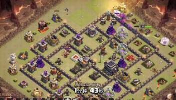 部落沖突天女石豬流無探路推平滿防九本視頻分享