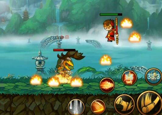 造夢西游4手游孫悟空速過九華山道視頻攻略