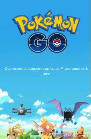 口袋妖怪go提示Our servers are experiencing issues.Please come back later怎么辦