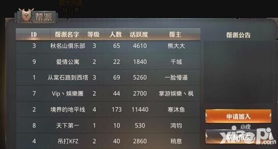 永恒文明如何加入幫派