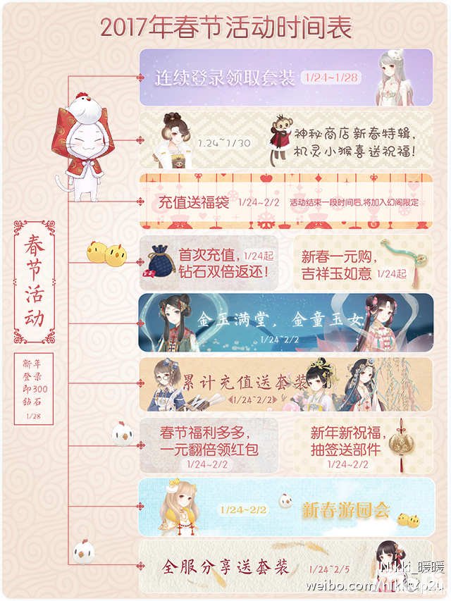 暖暖環(huán)游世界春節(jié)活動時(shí)間表