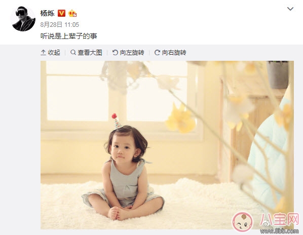 小包總楊爍女兒小湯圓照片 楊爍女兒哪年出生的(小湯圓多大了)