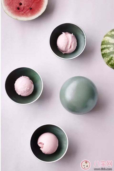 夏季解暑神器 自制西瓜冰淇淋