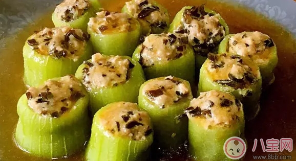 夏天沒食欲就吃降暑菜 寶寶輔食絲瓜釀肉