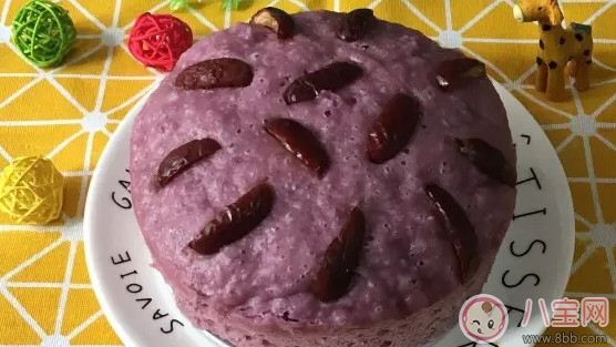 寶寶輔食 口感軟糯的紫薯發(fā)糕