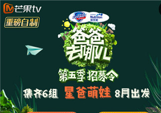 爸爸去哪兒5候選實(shí)習(xí)爸爸人氣榜，實(shí)習(xí)奶爸黃景瑜任嘉倫竇驍(前三)