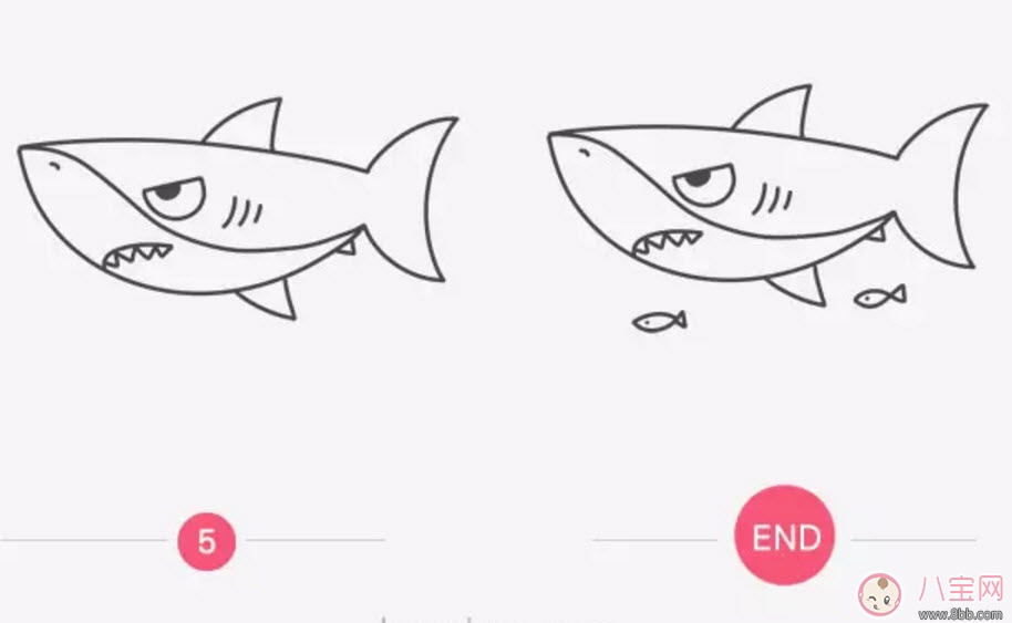 海洋生物趣味多 魚類簡筆畫