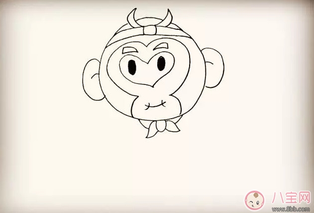 兒童簡筆畫 卡通人物齊天大圣孫悟空簡筆畫