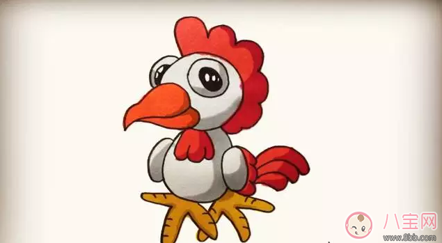 寶寶簡筆畫  簡單畫出大公雞