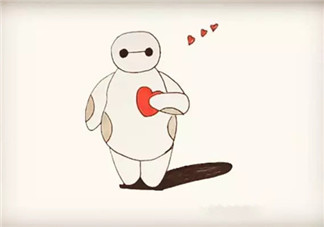 超能陸戰(zhàn)隊大白簡筆畫 寶寶簡筆畫