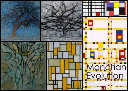 蒙德里安作品賞析蒙德里安紅黃藍的含義是什么？