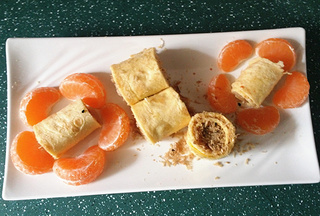 富貴黃金肉松卷的做法步驟:11