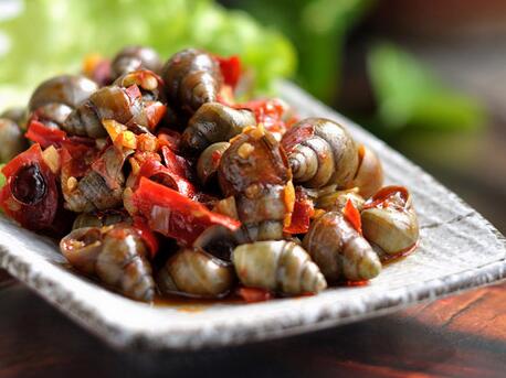 下酒菜香辣田螺怎么做？
