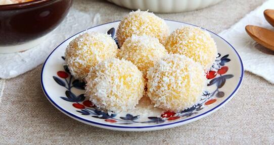 椰香番薯糯米球怎么做？