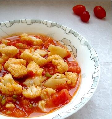 番茄炒菜花怎么做？