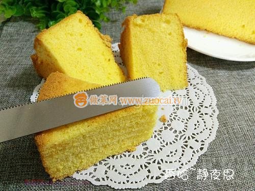 8寸戚風(fēng)蛋糕的做法