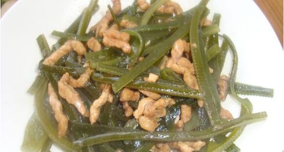 肉絲炒海帶絲怎么做？