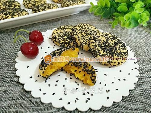 黑芝麻紅薯餅(烤箱版)的做法