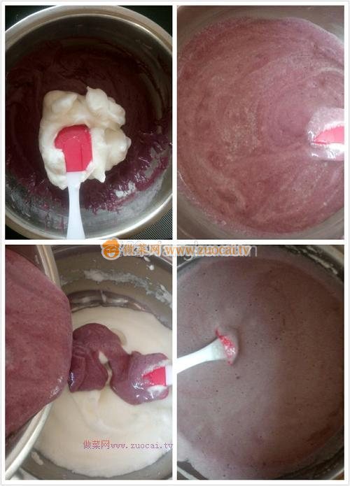 8寸紫薯戚風蛋糕的做法