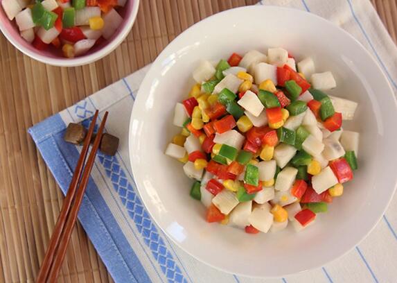 怎么做健康什錦蔬菜山藥粒？