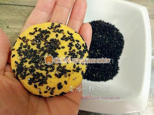 黑芝麻紅薯餅(烤箱版)的做法