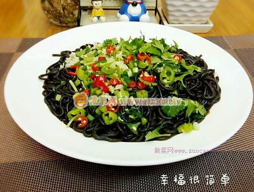 涼拌蕨根粉的做法