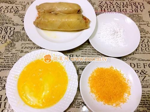 財(cái)源滾滾黃金雞卷的做法