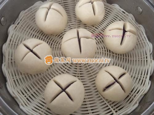 開(kāi)口笑紫薯包的做法