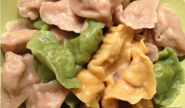 三色餃子怎么包？