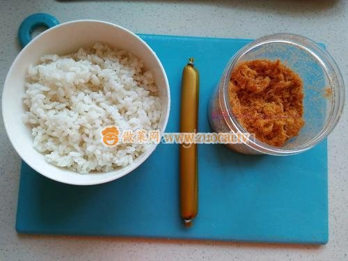 肉松火腿飯團的做法