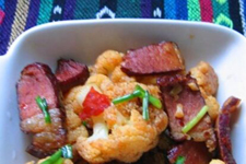 干鍋菜花的做法