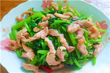 茼蒿炒肉怎么做好吃又簡單