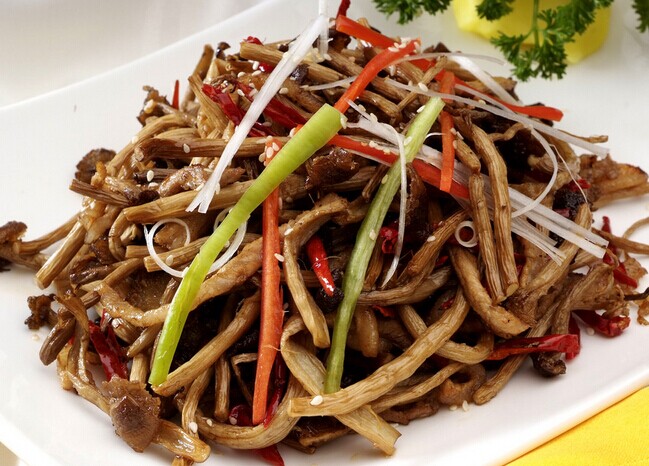 干煸手撕杏鮑菇