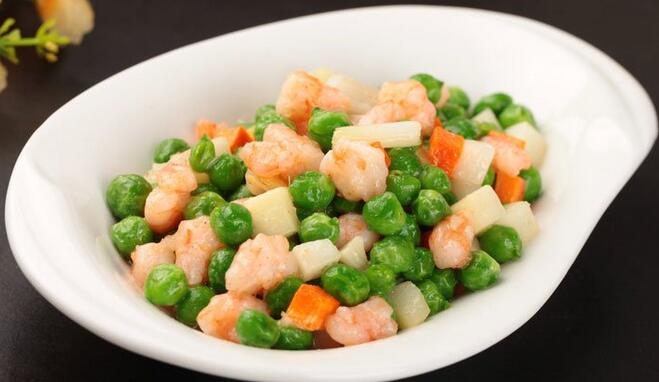 家常菜馬蹄豌豆炒蝦仁怎么做？
