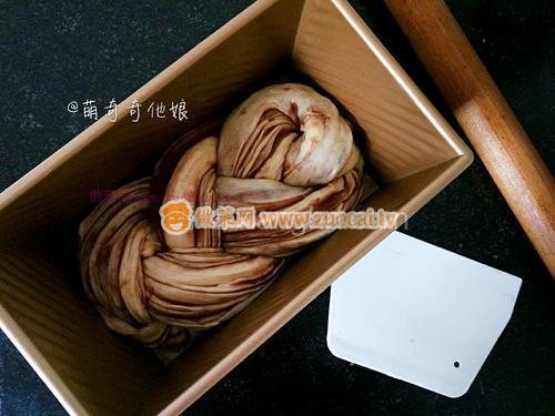 大理石紋豆沙土司的做法