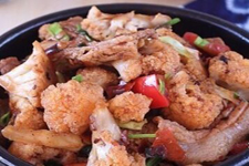 干鍋菜花的做法