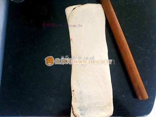 大理石紋豆沙土司的做法