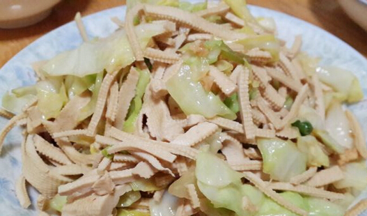 怎么做白菜豆腐絲？