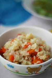 電飯鍋胡蘿雞肉煲仔飯的做法步驟9