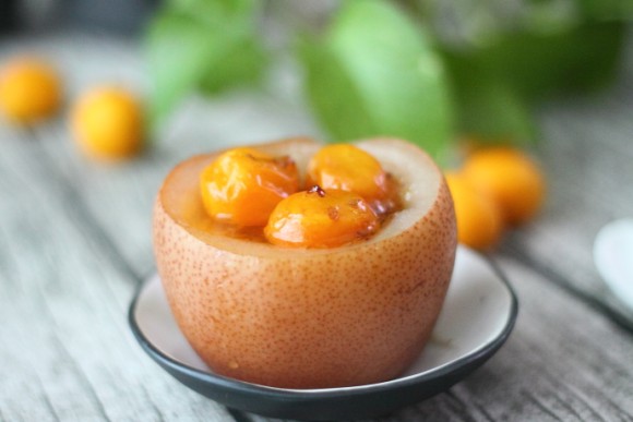 桂花金桔燉雪梨