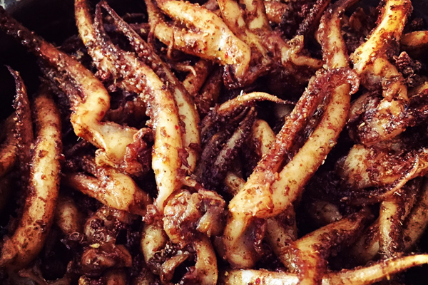 孜然魷魚(yú)的做法