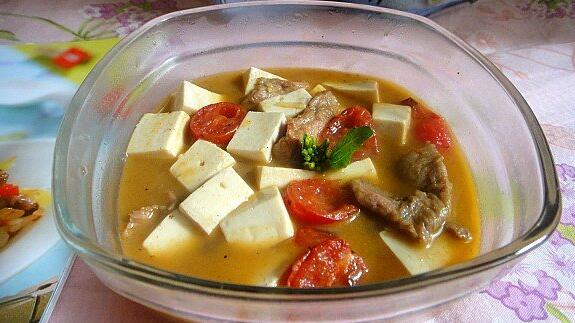 生津、通血脈的番茄豆腐肉片湯怎么做？