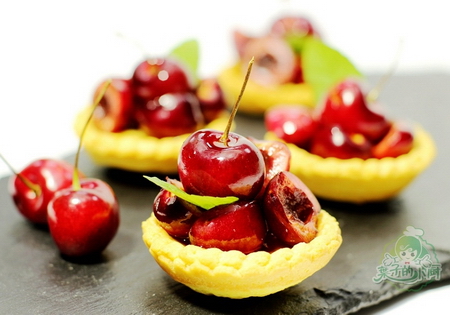 蜜汁車厘子撻的做法