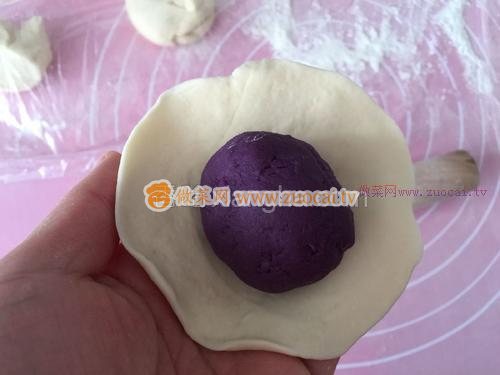 開(kāi)口笑紫薯包的做法