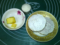 葉形香芋面包的做法步驟1