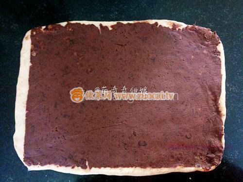 大理石紋豆沙土司的做法