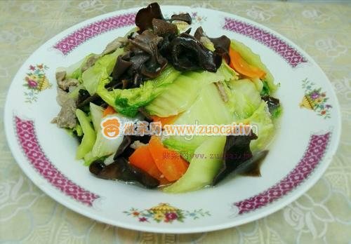 胡蘿卜炒白菜的做法