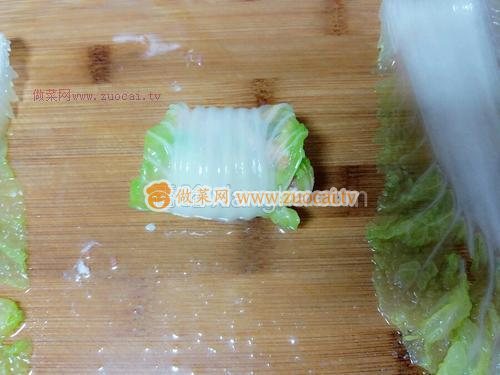 鮮美白菜蝦肉卷的做法