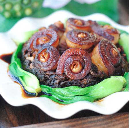 如何做蓮蓬扣肉？