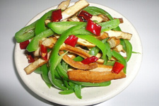 青椒炒豆腐干